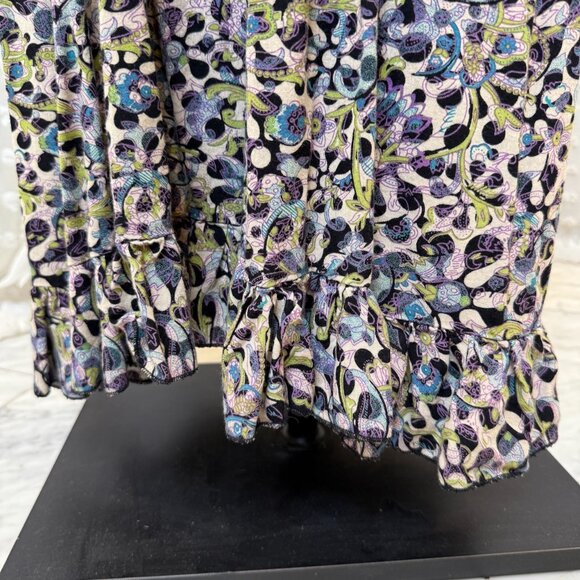 Floral BoHo Spaghetti-Strap Floor-Length Dress - Picture 9 of 14